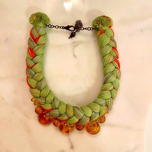 Braided Necklace - handmade and one of a kind